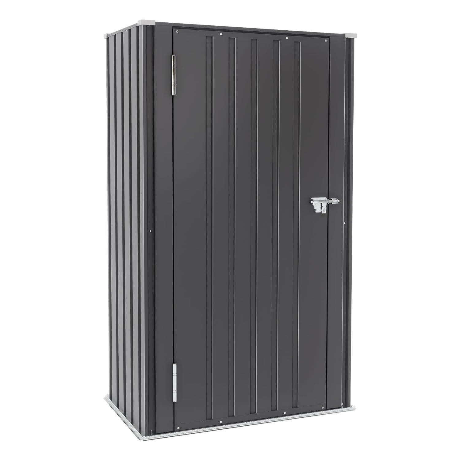 Greesum 6×4FT Outdoor Storage Shed, Metal Patio Storaged Sheds with Lockable Doors, Sheds & Outdoor Storage for Bike, Backyard, Pool and Garden, Brown Greesum 6×4FT Outdoor Storage Shed, Metal Patio Storaged Sheds with Lockable Doors, Sheds & Outdoor Storage for Bike, Backyard, Pool and Garden, Brown