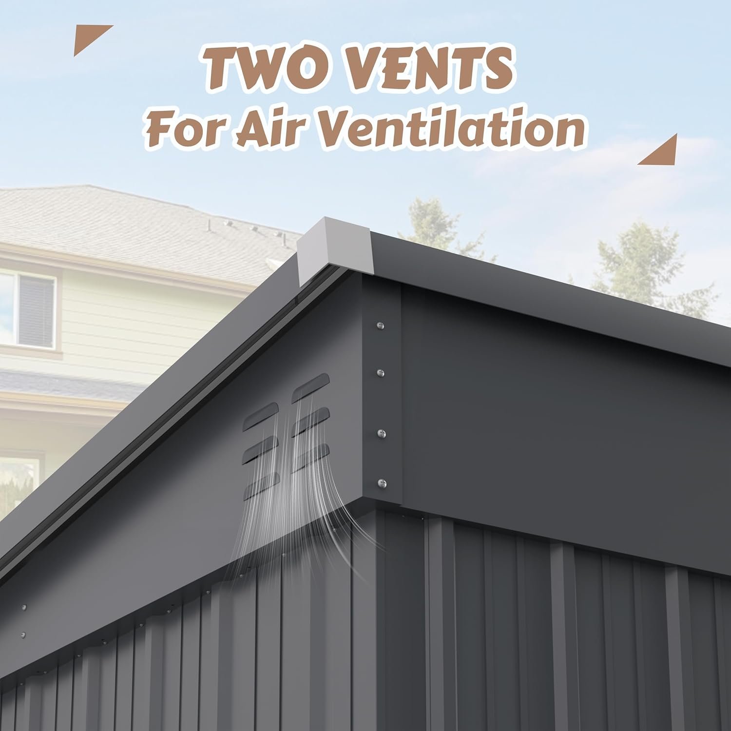 Yardenaler 6x10 FT Metal Outdoor Storage Shed, Garden Tool Shed Kit with 2 Doors & Keyed Locking, Waterproof Patio Utility Tool Shed for Backyard and Garden, Gray Yardenaler 6x10 FT Metal Outdoor Storage Shed, Garden Tool Shed Kit with 2 Doors & Keyed Locking, Waterproof Patio Utility Tool Shed for Backyard and Garden, Gray